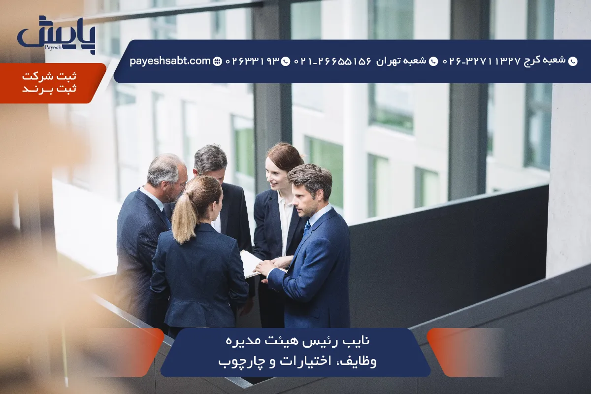 نایب رئیس هیئت مدیره - وظایف، اختیارات و چارچوب 1405